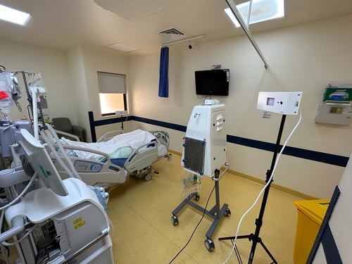 UV222 Lamp implemented in a hospital