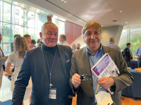 David Brenner and UV Medico's Chairman Peter Johansen