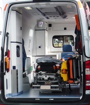 UV222 Vehicle in ambulance cabin