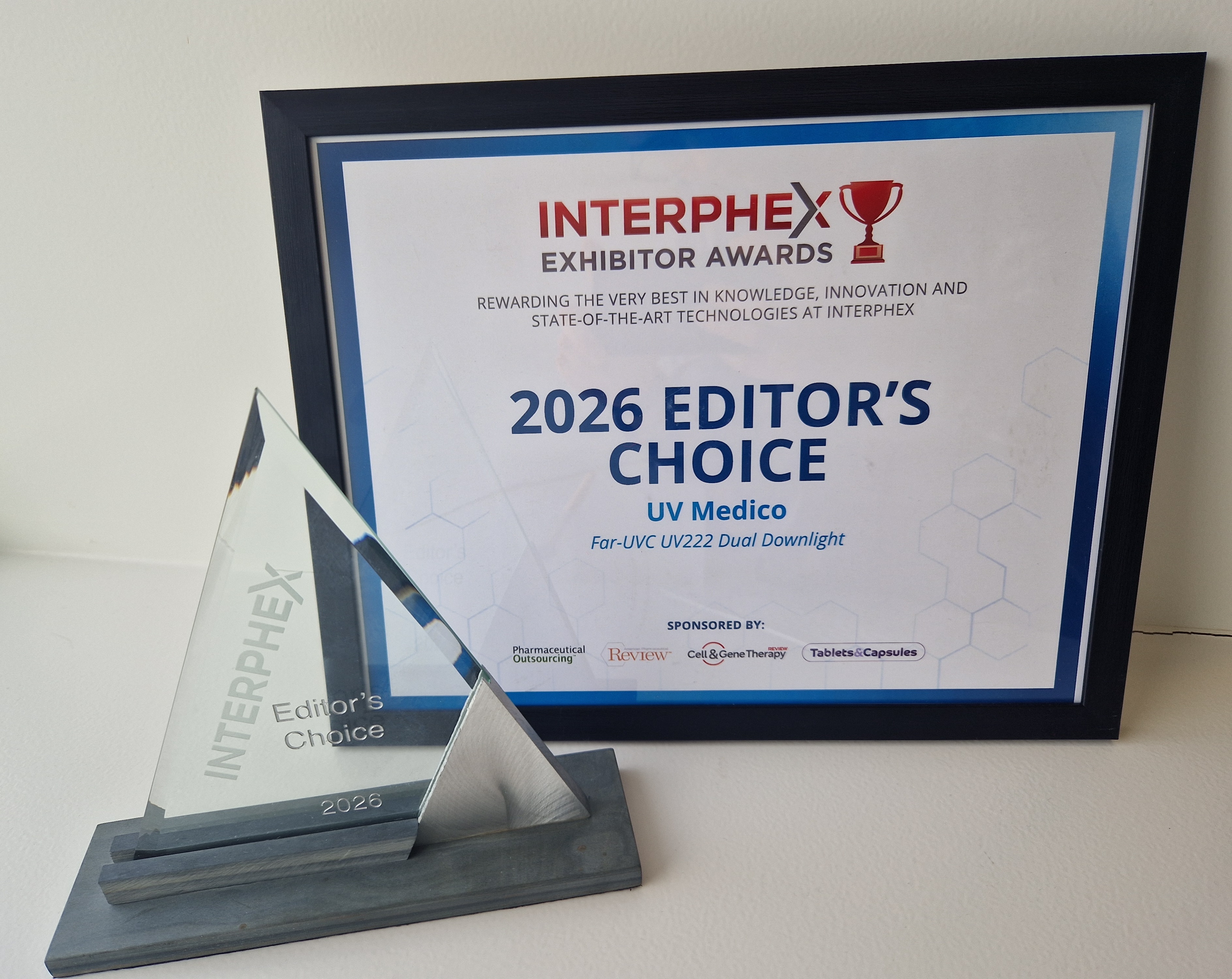UV Medico Wins Editor’s Choice Award at INTERPHEX 2026 for Far-UVC Cleanroom Innovation