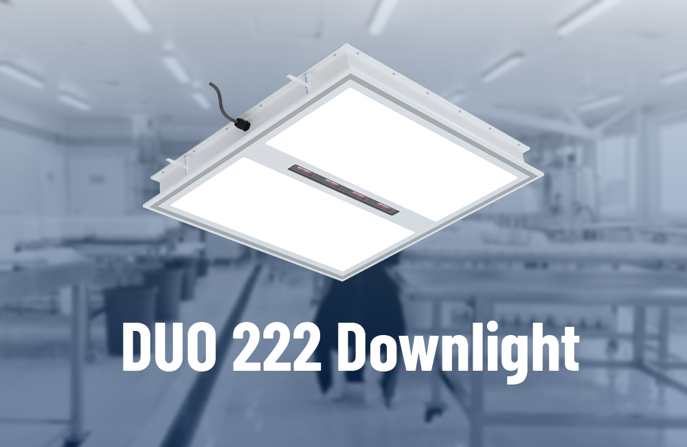 Introducing the DUO 222 Downlight: Integrated Far-UVC Decontamination for Pharma Cleanrooms