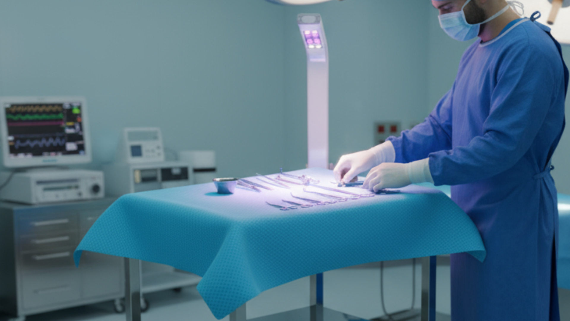 World Premiere at MEDICA 2025: UV Medico Launches Revolutionary Instrument Table Light Designed to Reduce SSIs